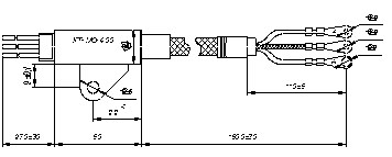 Габаритные и установочные размеры Датчики КТ-МС-400